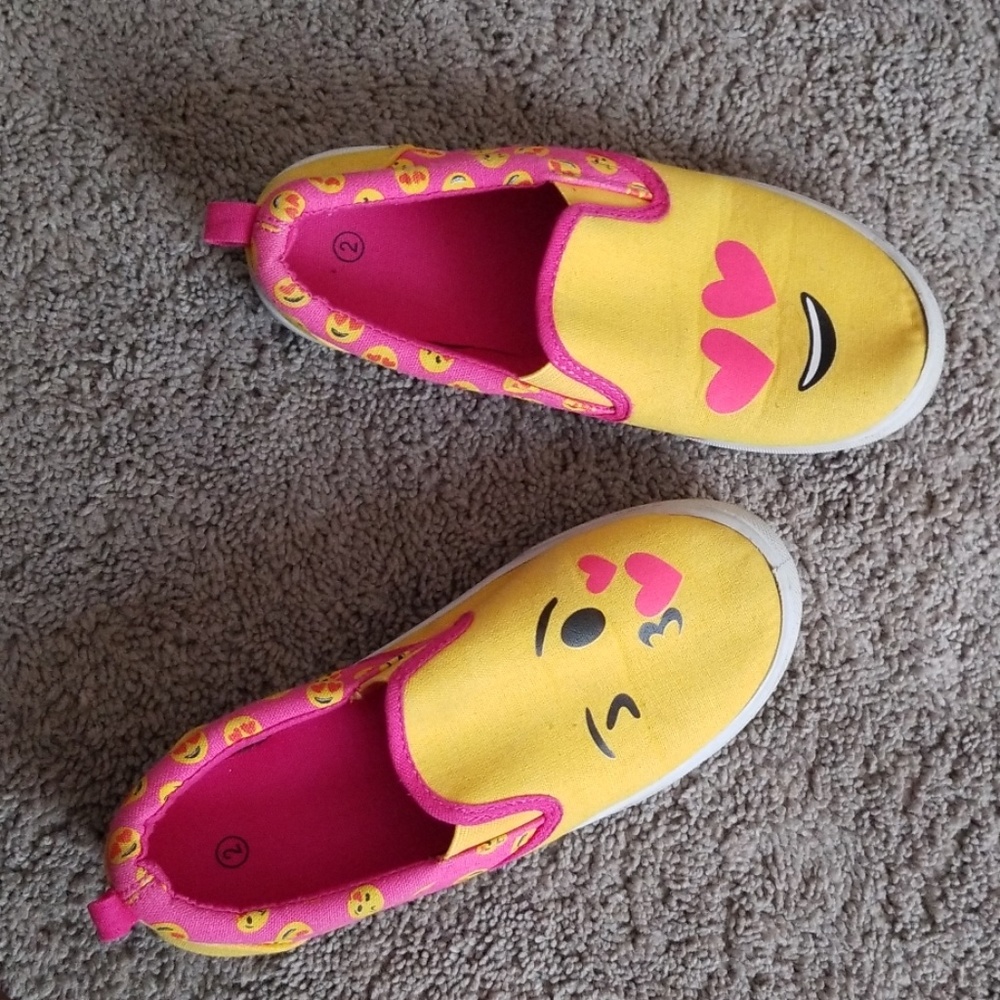 Emoji slip on shoes